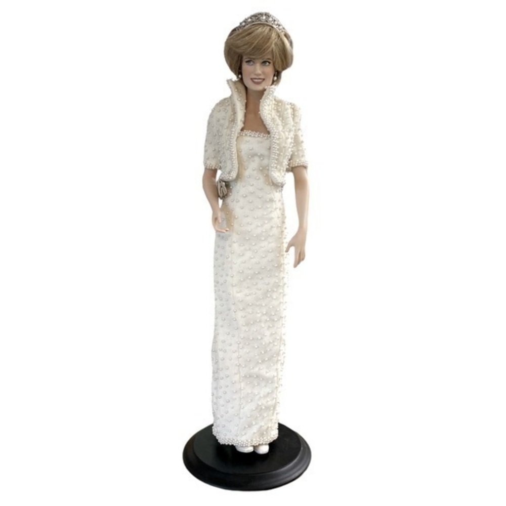 Rare Franklin Mint Princess Diana of Wales Porcelain Doll - 17"